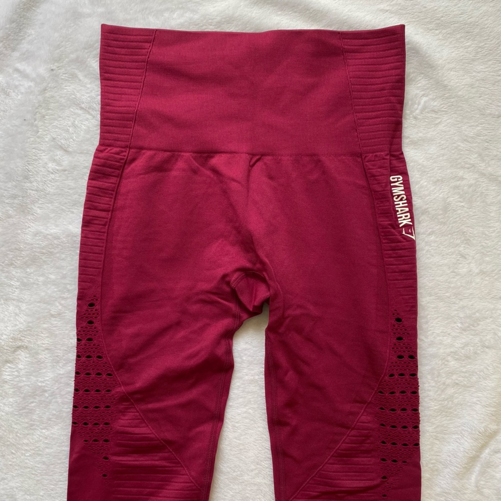 Gymshark Energy+Seamless Leggings - Maroon - Medium